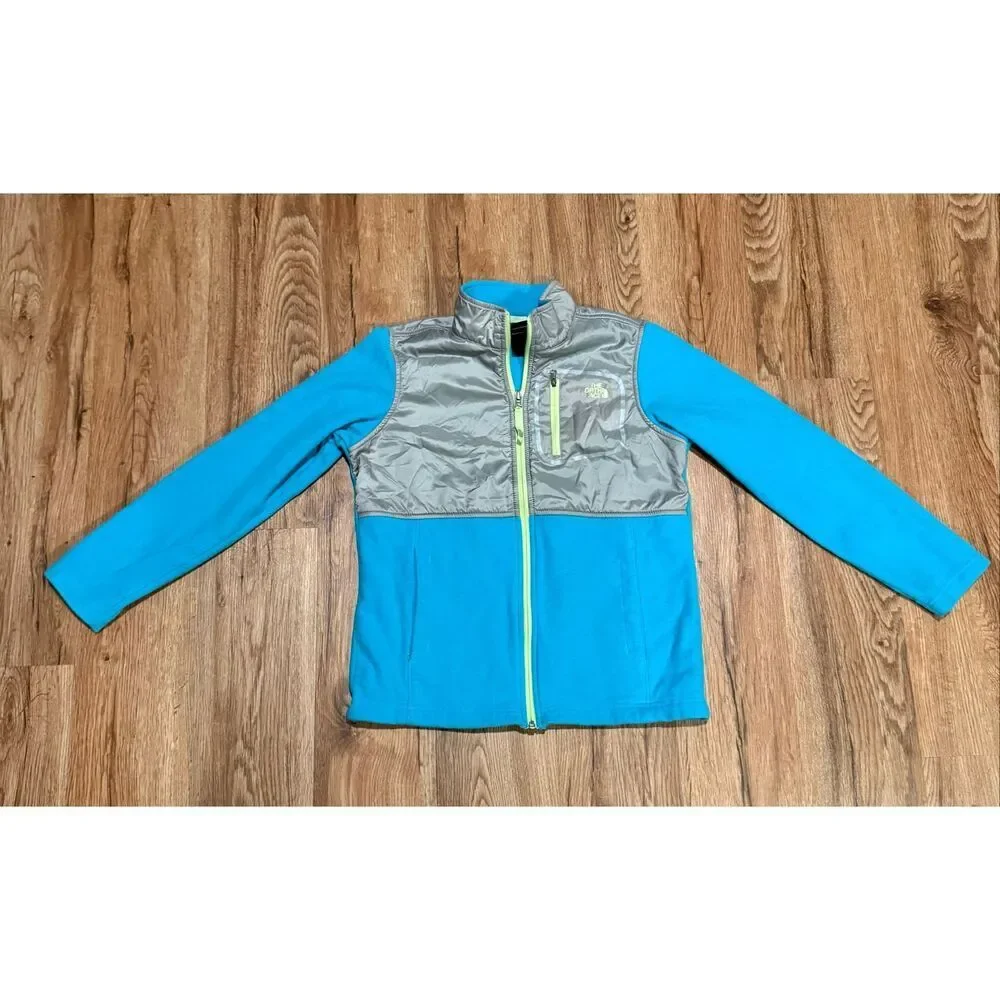 The North Face girls fleece full zip size large 14/16